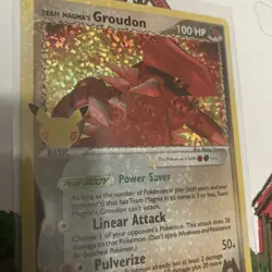 TEAM MAGMA'S GROUDON 09/095 Pokemon 25TH CELEBRATIONS (HOLO RARE, NM) - Image 2
