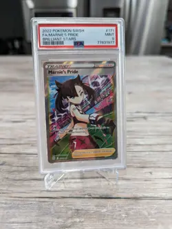PSA 9 Marnie's Pride 171/172 Pokemon Brilliant Stars Full Art Trainer - Image 1