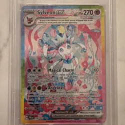 PSA 9 Pokemon Prismatic Evolutions PRE EN SIR Sylveon EX 156/131 MINT Condition! - Image 3