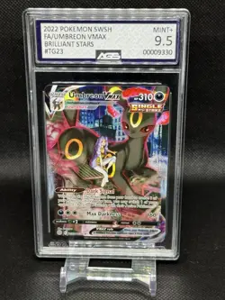 2022 Umbreon VMAX TG23/TG30 Pokemon SWSH Brilliant Stars - AGS 9.5 Mint+ - Image 1