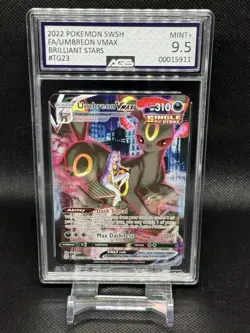 2022 Umbreon VMAX TG23/TG30 Pokemon SWSH Brilliant Stars - AGS 9.5 Mint+ - Image 3