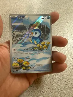 Piplup Illustration Rare 098/094 Phantasmal Flames Pokemon TCG NM pack fresh - Image 2