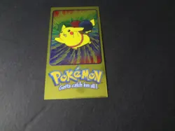2000 Topps Pokemon TV Tin Topper Jumbo #4 of 5 Pikachu Series 2 Animation - Image 1