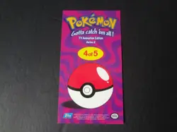 2000 Topps Pokemon TV Tin Topper Jumbo #4 of 5 Pikachu Series 2 Animation - Image 2