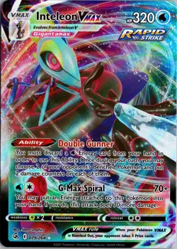 INTELEON VMAX 2021 Pokemon SWSH Fusion RAPID STRIKE 079/264 HOLO - Image 1