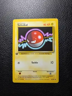 Pokemon 1st edition Voltorb (VOLTOBAL) GERMAN Base Set 67/102 - Image 1