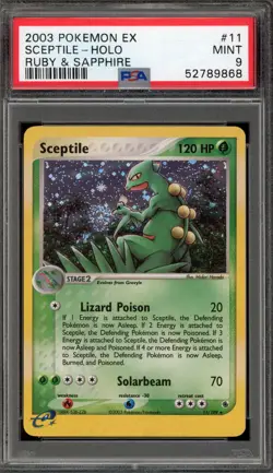 Pokemon Sceptile EX Ruby & Sapphire Holo Rare #11 PSA 9 Mint - Image 1