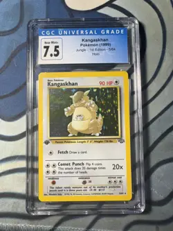 1999 Pokemon - 1st Edition Kangaskhan Holo Rare Jungle 5/64 - CGC 7.5 - WOTC - Image 1