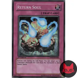 Yugioh Return Soul DP04-EN028 Super Rare 1st Edition LP - Image 1