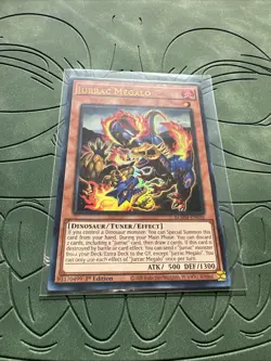 Jurrac Megalo BLMM-EN016 Ultra Rare (UR) | Yu-Gi-Oh! Monster Mayhem 1st Edition - Image 1