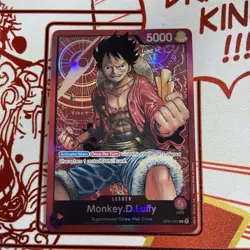 One Piece English Monkey.D.Luffy ST01-001 Leader Foil - Lightly Played - Image 1