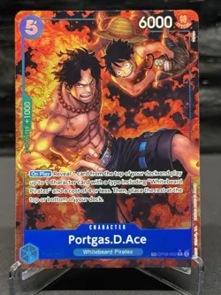 Portgas D Ace OP08-052 Treasure Rare(TR) Royal Blood One Piece Card Game - Image 1