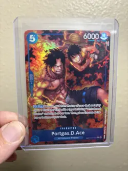 One Piece Card Game CCG TCG Portgas.D.Ace OP08-052 TR Treasure Rare Alt Art - Image 1