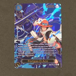 One Piece Portgas D Ace OP13 EB02-028 NM Carrying On His Will SP FRESH PULL - Image 1