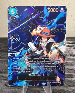 One Piece Portgas D Ace OP13 EB02-028 NM Carrying On His Will SP Card - Image 3