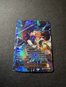 One Piece Portgas D Ace OP13 EB02-028 NM Carrying On His Will SP - Image 1