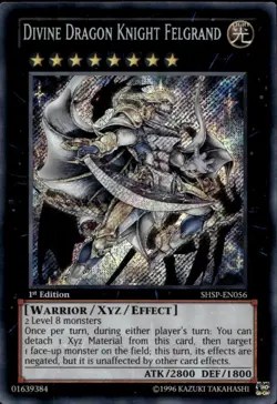 Divine Dragon Knight Felgrand 1st Ed Secret SHSP-EN056 Yu-Gi-Oh! - Image 1