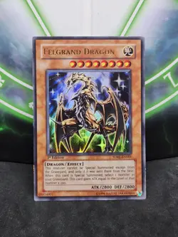 Yugioh Felgrand Dragon SDRL-EN001 1st Edition Ultra Rare MP - Image 1
