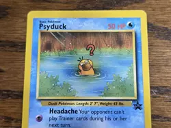 Pokemon Wotc Black Star Promo # 20 Psyduck,,not played - Image 2