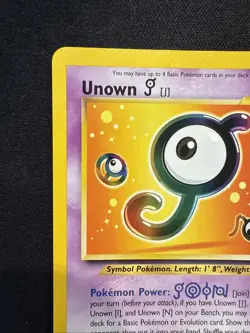 Unown [J] 38/53 - Black Star Promo - WOTC - Pokemon TCG - MP - Image 3