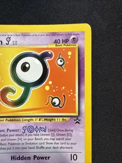 Unown [J] 38/53 - Black Star Promo - WOTC - Pokemon TCG - MP - Image 4