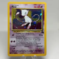 Pokemon Card Mew Holographic Black Star Promo #9 Card WOTC 1999-2000 - Image 1