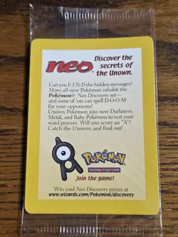 Pokemon Wotc Black Star Promo #34 Sealed ENTEI + open #34Entei,,,not played - Image 2
