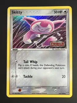 Pokemon - Skitty 62/108- EX Power Keepers - STAMPED Reverse HOLO NM - Image 1