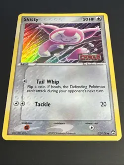 Pokemon - Skitty 62/108- EX Power Keepers - STAMPED Reverse HOLO NM - Image 4