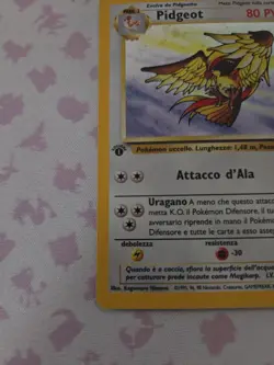 Italian Rare Pokemon Pokemon TCG Pidgeot Jungle 8/64 Holo 1st Edition First - Image 3
