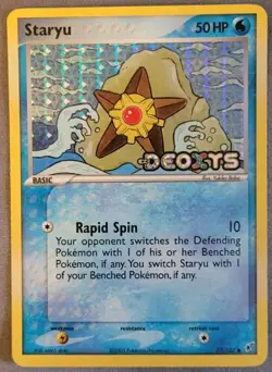 STARYU 77/107 EX DEOXYS REVERSE HOLO STAMPED POKEMON TCG 2005 NM - Image 1