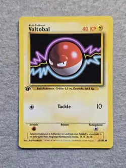 Pokemon 1st Edition Voltorb 67/102 GERMAN Base Set - Image 1