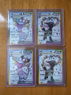 Umbreon & Espeon ex Prismatic Evolutions Premium Collection PROMO CARDS 2X - Image 1