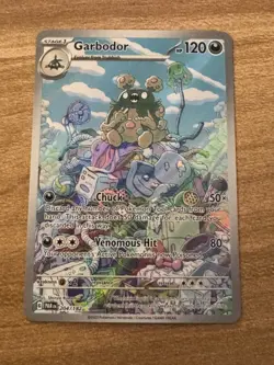 Pokemon TCG Garbodor Holo Card 204/182 Sv04: Paradox Rift - Image 1