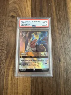 Ravensburger Lorcana 2023 Hades Enchanted Foil PSA 10 Card 205/204 - Image 1