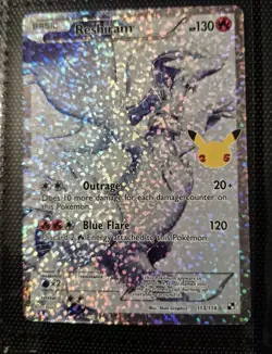 Pokemon TCG Reshiram 113/114 Holo Ultra Rare Card Celebrations Series Near Mint - Image 1