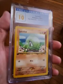 (POP 3) CGC 10 2001 1st Edition Neo Discovery Larvitar 57/75 Pokemon Card PSA - Image 1