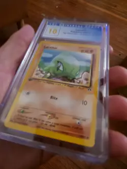(POP 3) CGC 10 2001 1st Edition Neo Discovery Larvitar 57/75 Pokemon Card PSA - Image 3