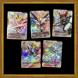 2025 Gundam Card Game English G Generation EX Base Tokens Set 5pcs Promo - Image 1