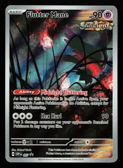 Flutter Mane 097 Holo Illustration Rare Scarlet & Violet Promo Pokemon Card - Image 1