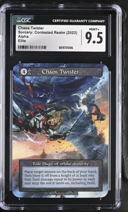 Sorcery Contested Realm Alpha Elite - Chaos Twister - CGC Mint+ 9.5 - Image 1