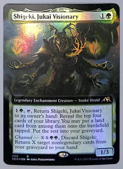 Shigeki, Jukai Visionary - Extended Art - Foil - 480 - Kamigawa (NEO) MTG - Image 1