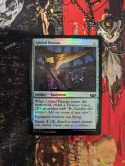 MTG Card : (1x) Gilded Pinions (Streets Of New Capenna) FOIL - Image 1