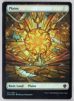 1x Plains #277 *Stained Glass Showcase Foil* - Dominaria United - Near Mint - Image 1