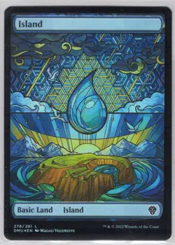 1x Island #278 *Stained Glass Showcase Foil* - Dominaria United - Near Mint - Image 1