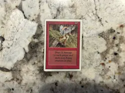 Mtg Unlimited Earthquake - Magic the Gathering Unlimited Earthquake Played-Hp - Image 1