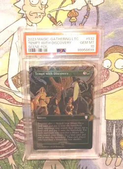 MTG LTR LOTR Tempt with Discovery Borderless Foil PSA 10 Lord of the Rings - Image 1