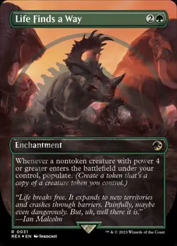 MTG Universes Beyond Jurassic World *EMBLEM FOIL* R Life Finds a Way #0031 - Image 1