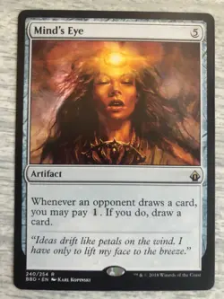 1x Mind's Eye NM English Battlebond MTG Magic - FREE SHIPPING - Image 1