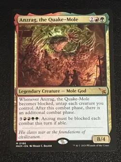 MTG Murders at Karlov Manor Anzrag, the Quake-Mole 0186 NM Mythic - Image 1